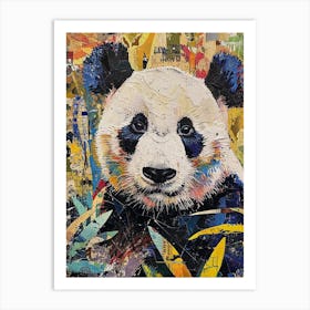 Kitsch Panda Collage 4 Art Print