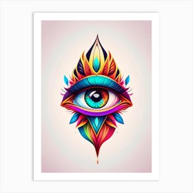 Third Eye Symbolism, Symbol, Third Eye Tattoo 2 Art Print