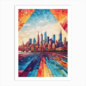 Abstract Cityscape Art Print