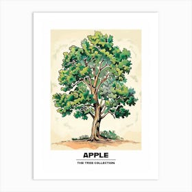 Apple Tree Storybook Illustration 1 Poster Art Print