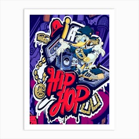 Donald Hiphop Art Print