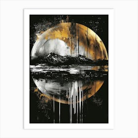 Moon Painting Art Print