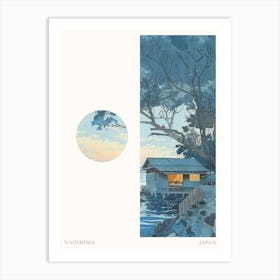 Naoshima Japan 2 Cut Out Travel Poster Art Print