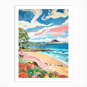 North Berwick Beach, East Lothian, Scotland, Matisse And Rousseau Style 1 Art Print