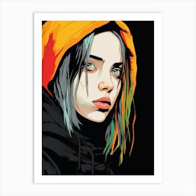 Billie Eilish Vector 4 Art Print