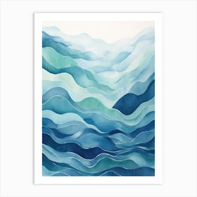 Ocean Waves 1 Art Print