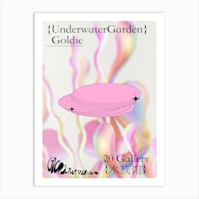 Pink Underwater Garden Art Print