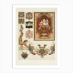 17th And 18th Century Pattern, Albert Racine 1 Art Print