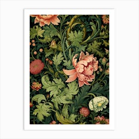 Floral Wallpaper 163 Art Print