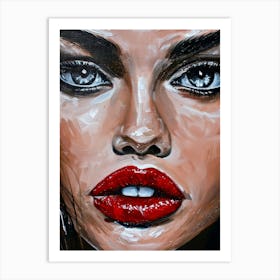 Red Lips Art Print