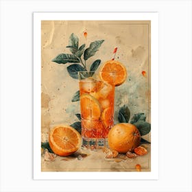 Orange Drink 24 Art Print