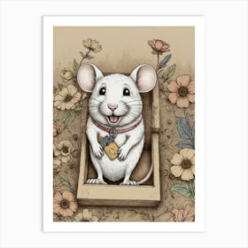 Mouse In A Box 1 Art Print