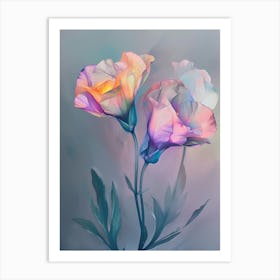 Iridescent Flower Lisianthus 1 Art Print