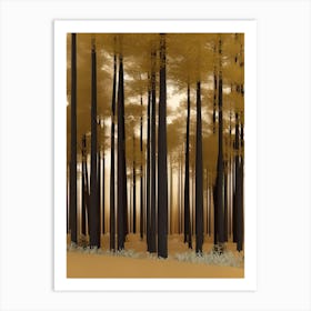 Trees In The Forest 1 Art Print