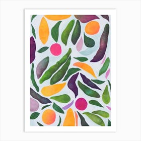 Edamame Marker vegetable Art Print