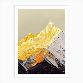 Yellow Mountains Art Print