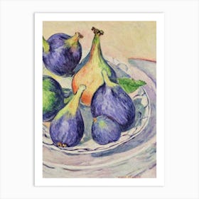 Fig Vintage Sketch Fruit Art Print