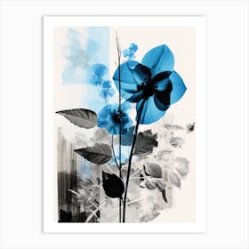 Blue Flowers 10 Art Print