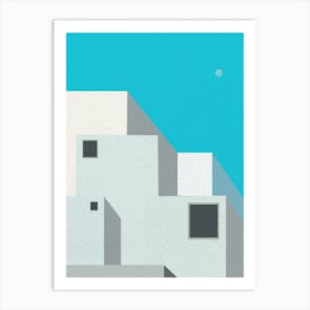 Minimal art Simple Building Art Print