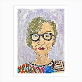 Portrait Of An Old Woman Art Print