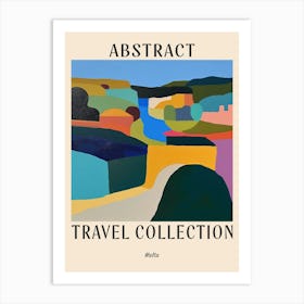 Abstract Travel Collection Poster Malta 4 Art Print