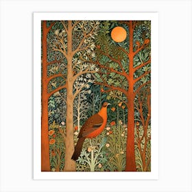 William Morris Pheasant In The Woods Art Print