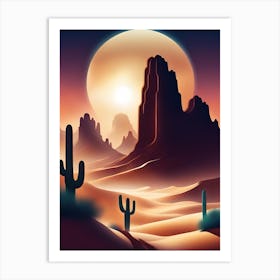 Desert Landscape 2 Art Print