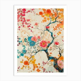 Hokusai  Great Japan Floral Japanese 5 Art Print