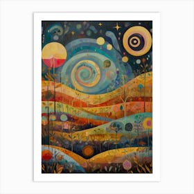 Night In The Countryside Art Print