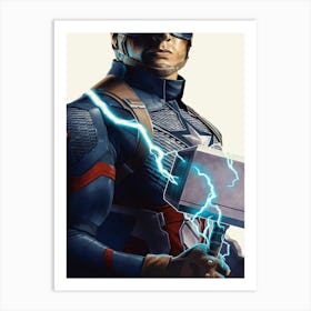 Captain America Movie And FIlm 1 Art Print