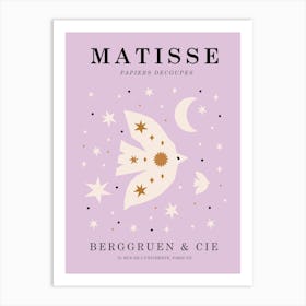 Matisse Dove Pastel Purple Art Print