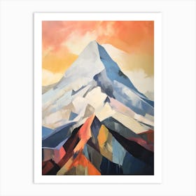 Mount Hood Usa 3 Mountain Painting Art Print