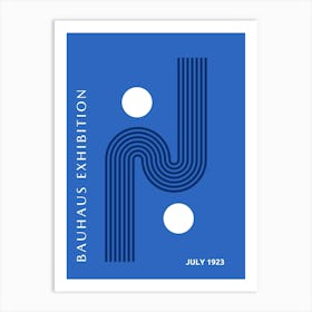 Bauhaus Blue Exhibition 31 Art Print