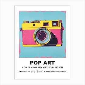 Retro Camera Pop Art 2 Art Print