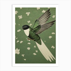 Ohara Koson Inspired Bird Painting Swallow 2 Art Print
