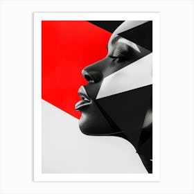 Abstract Portrait Of A Woman 1 Art Print