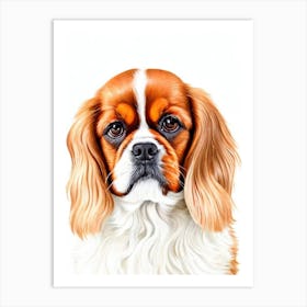 English Toy Spaniel Illustration Dog Art Print