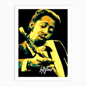 Lefty Dizz American Chicago Blues Guitarist Art Print