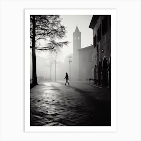 Lucca, Italy,  Black And White Analogue Photography  1 Art Print