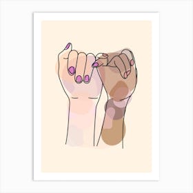 Pinky Promise Art Print