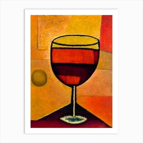 Rusty Nail Paul Klee Inspired Abstract Cocktail Poster Art Print