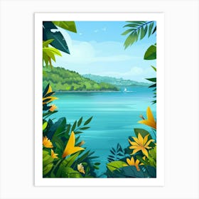 Tropical Background 12 Art Print