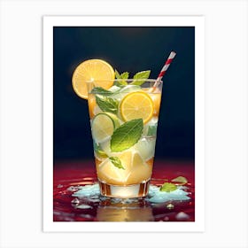 Iced Lemonade 3 Art Print