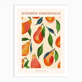 Tropical Fruit Poster 3 Art Print