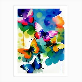 Colorful Butterflies 183 Art Print