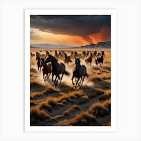 Wild Horses Art Print