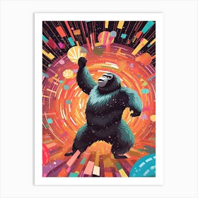 At The Disco   Gorilla Art2 Art Print