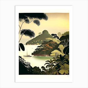 Pulau Kapas Malaysia Rousseau Inspired Tropical Destination Art Print