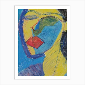 Face Of A Woman 112 Art Print