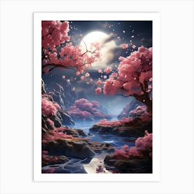 Beautiful Sakura Cherry Blossom 2 Art Print